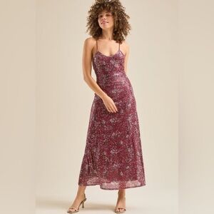 new with tags Altar’d state ray sequin maxi dress